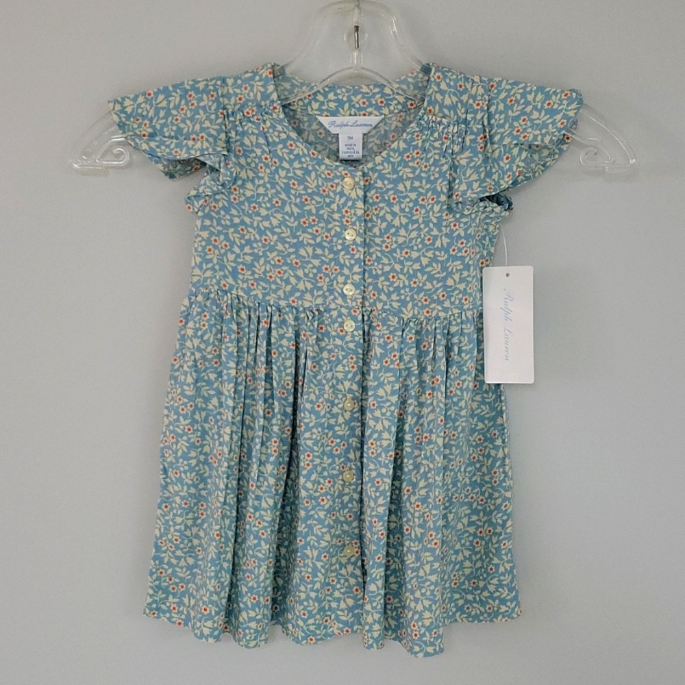 NWT RALPH LAUREN Dress set with Flowers